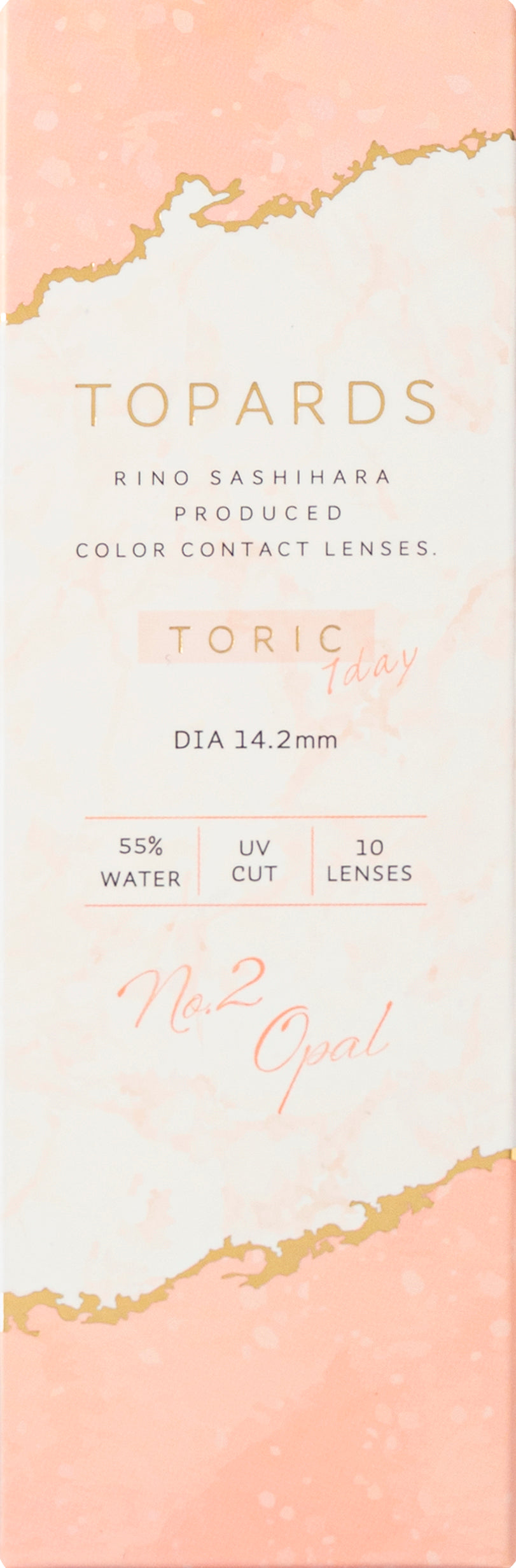 カラーコンタクトレンズ、TOPARDS ストロベリークォーツ トーリックレンズ | CYL(-0.75)/AXIS(180°) | 1dayの追加の参考画像10枚目