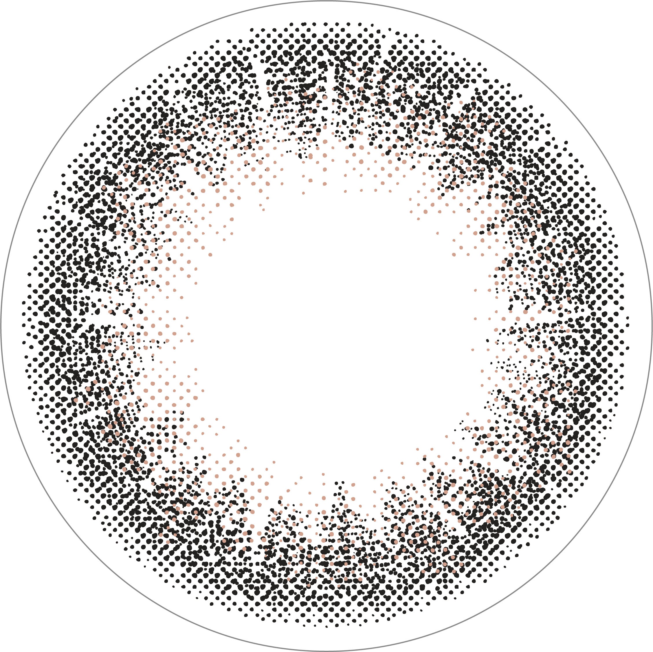 カラーコンタクトレンズ、ramurie ウルフルブラック | 1dayのレンズ画像
