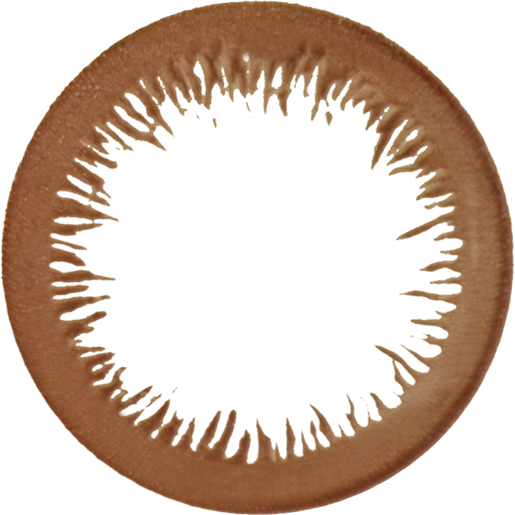 カラーコンタクトレンズ、ANGEL EYES ヴィヴィッドブラウン | CYL(-0.75)/AXIS(180°) | 1dayのレンズ画像