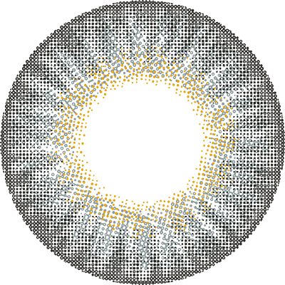 カラーコンタクトレンズ、CRUUM アッシュ | 1dayのレンズ画像