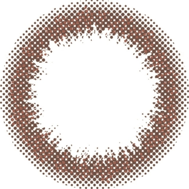 カラーコンタクトレンズ、EYEMAKE ブラウン | 1monthのレンズ画像