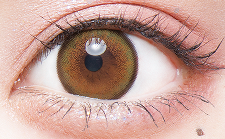 カラーコンタクトレンズ、Flurry by colors ライトカーキブラウン | 1dayの追加の参考画像4枚目