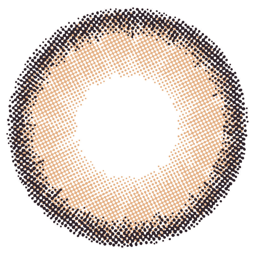 カラーコンタクトレンズ、Luna Natural ラテ BLB | 1dayのレンズ画像