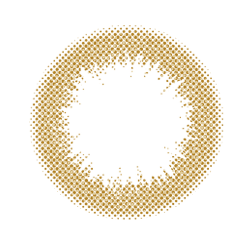 カラーコンタクトレンズ、#CHOUCHOU キャラメル | 1dayのレンズ画像