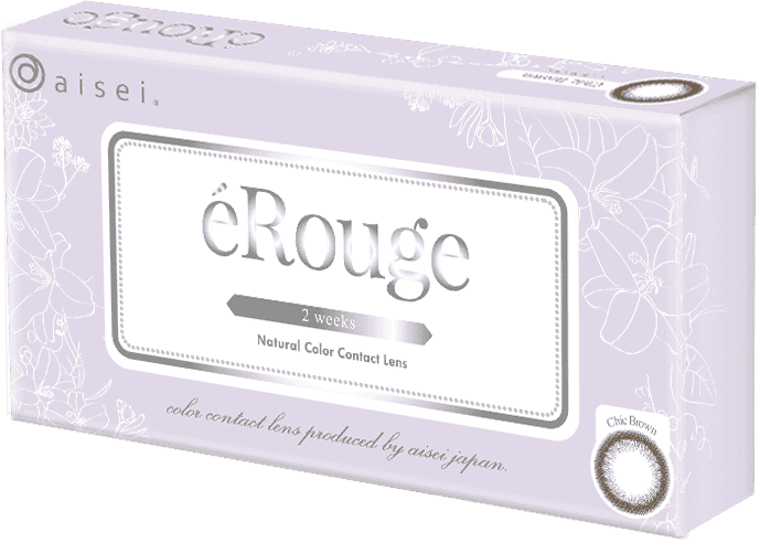 カラーコンタクトレンズ、éRouge シックブラウン | 2weekの追加の参考画像5枚目