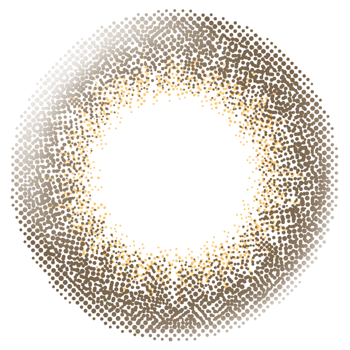 カラーコンタクトレンズ、EverColor ブラウンマリアージュ | 1dayのレンズ画像