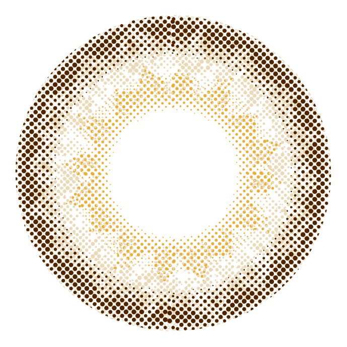 カラーコンタクトレンズ、EYEGENIC リュクスベージュ | 1monthのレンズ画像