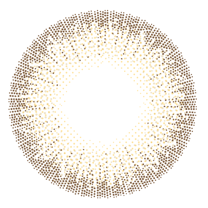 カラーコンタクトレンズ、EYEGENIC イノセントヘーゼル | 1monthのレンズ画像