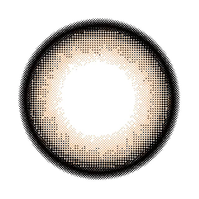 カラーコンタクトレンズ、Victoria モカ | 2weekのレンズ画像