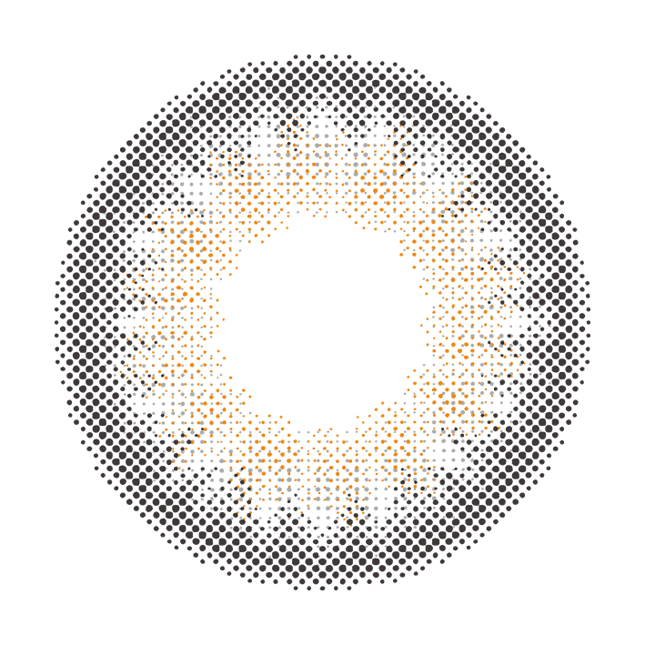 カラーコンタクトレンズ、MOLAK ミラーグレー | 1dayのレンズ画像