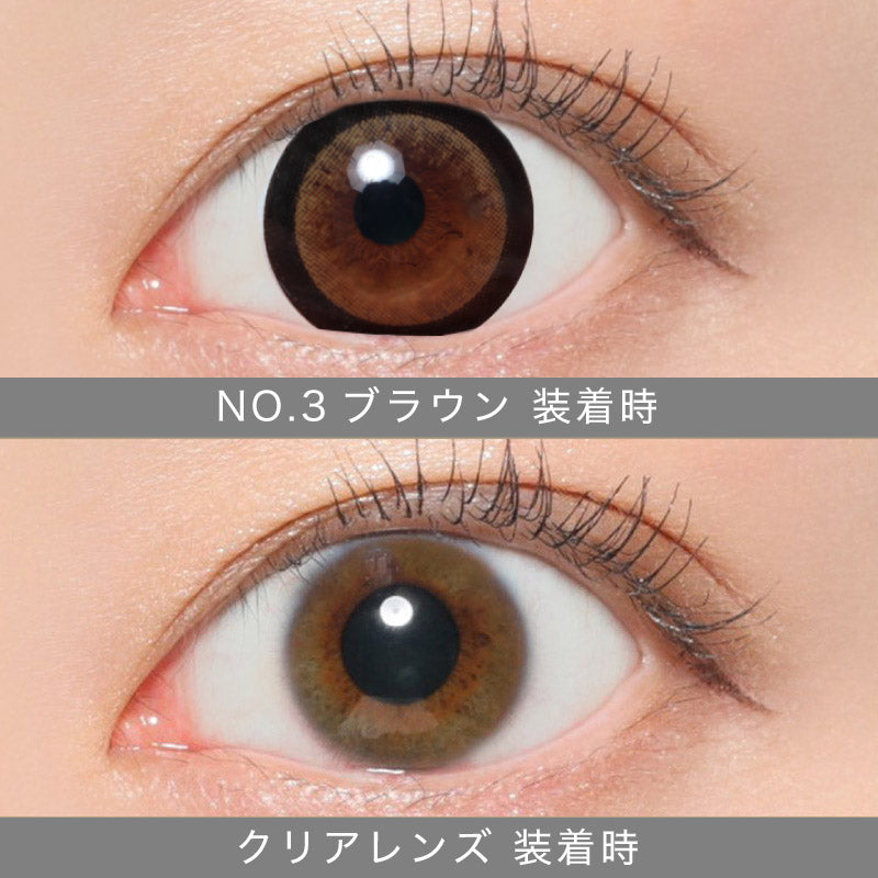 カラーコンタクトレンズ、secret candymagic No.3 ブラウン | 1monthの追加の参考画像4枚目