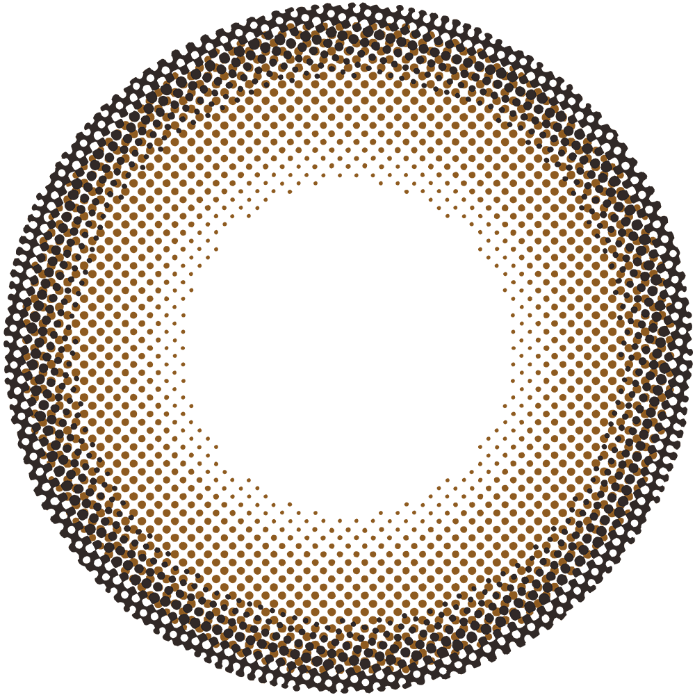 カラーコンタクトレンズ、N’s COLLECTION ホットチョコレート | 1dayのレンズ画像