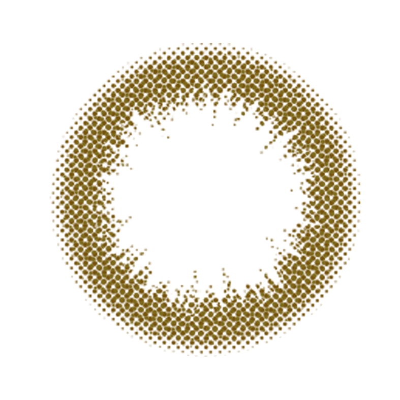 カラーコンタクトレンズ、#CHOUCHOU オリーブ | 1dayのレンズ画像