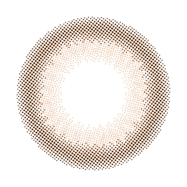 カラーコンタクトレンズ、HARNE トリュフ | 1dayのレンズ画像