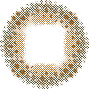 カラーコンタクトレンズ、Victoria ベルベットモカ | 1dayのレンズ画像