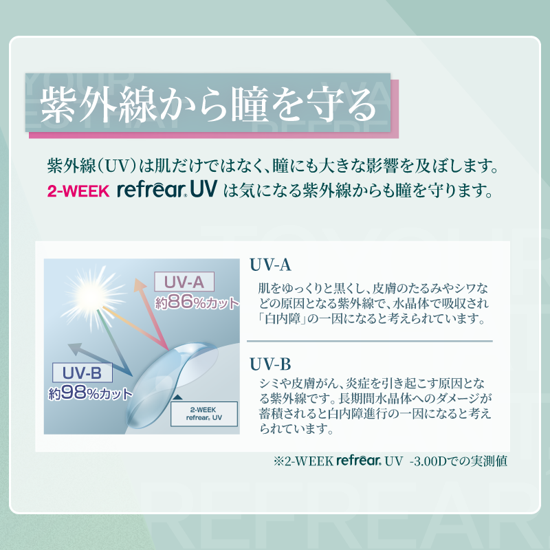 Clear Lens 2week Refrear UV [Refrear] | 2week 