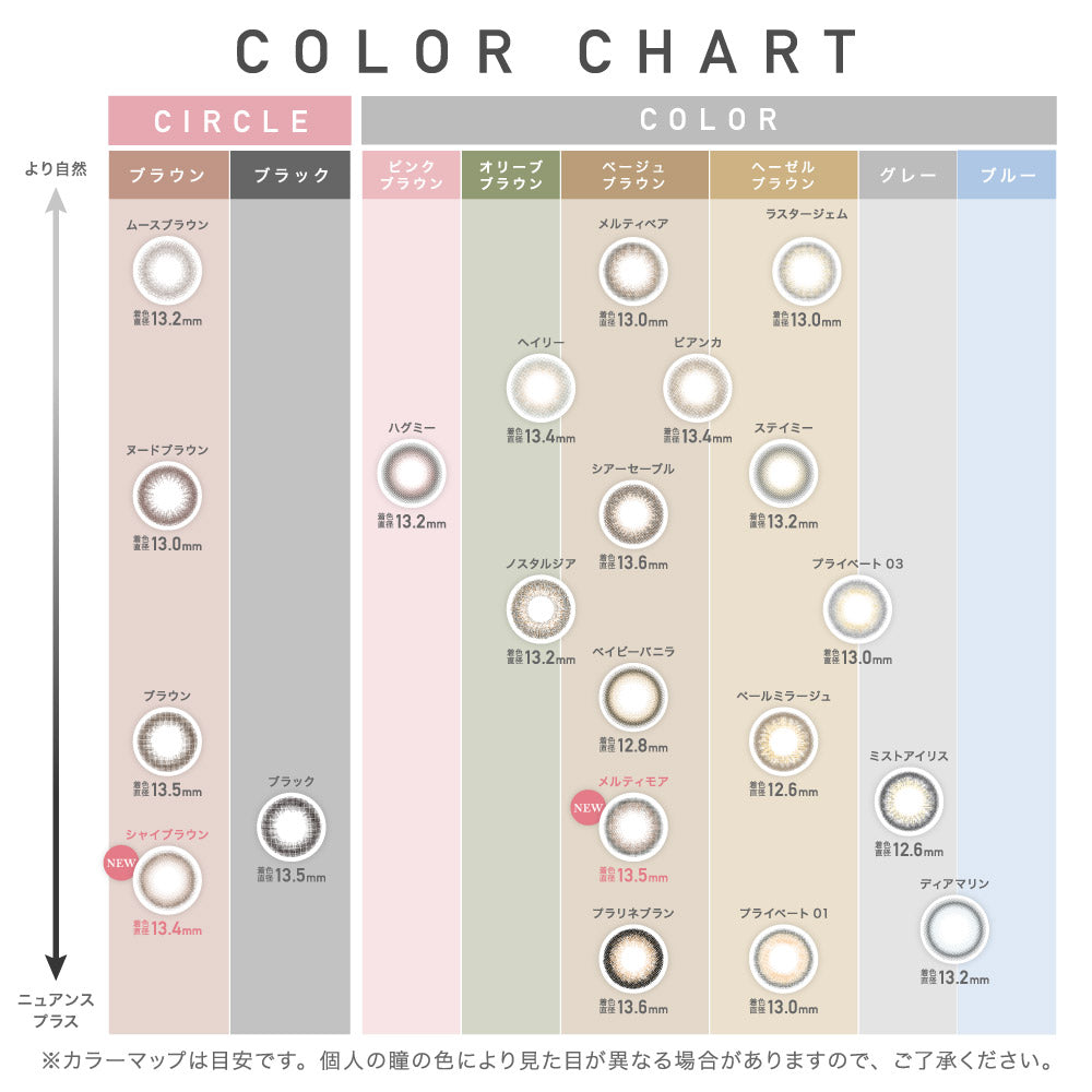 カラーコンタクトレンズ、ReVIA ラスタージェム | 1dayの追加の参考画像6枚目