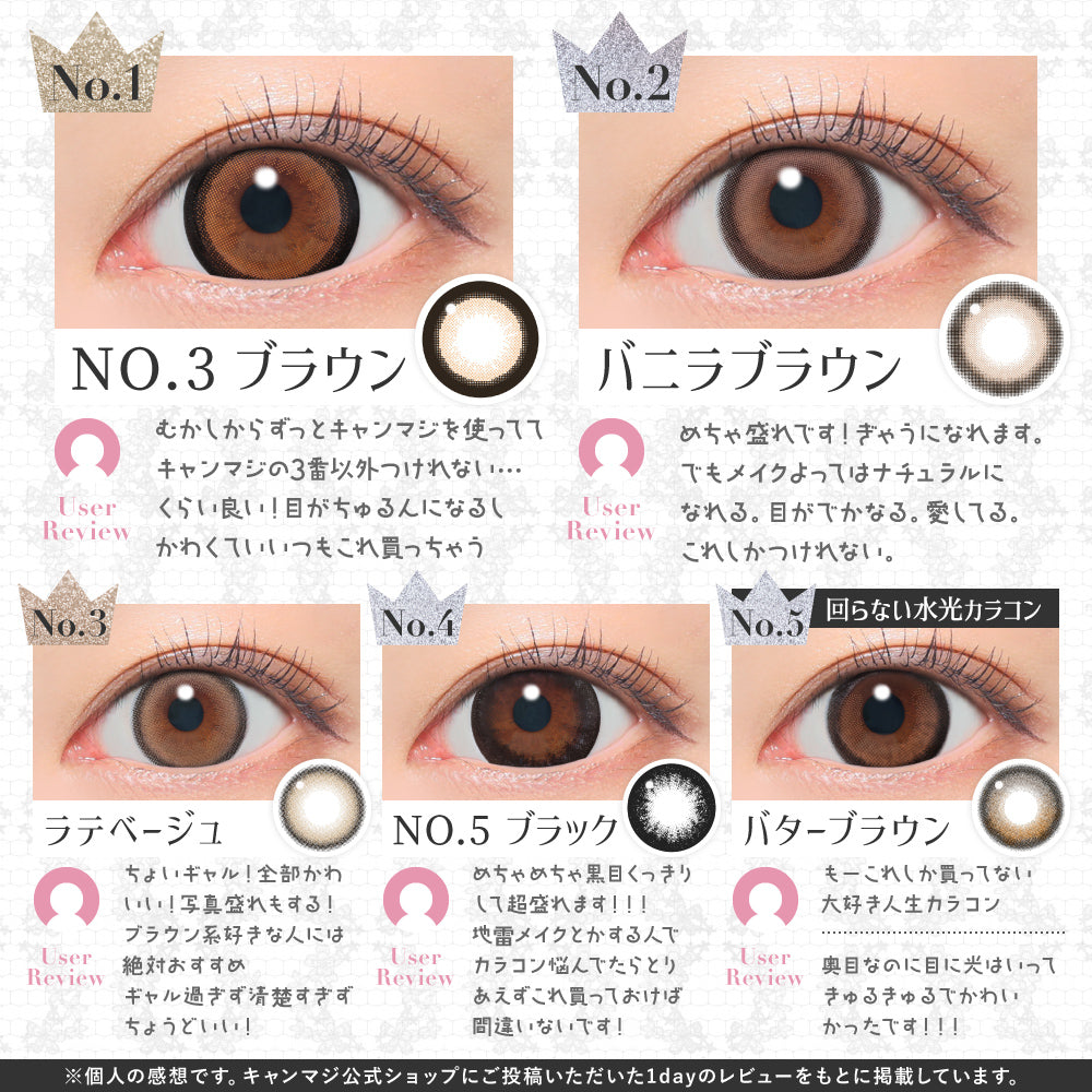 ラテベージュ [secret candymagic] | 1dayカラコン - DIA14.5mm | Push