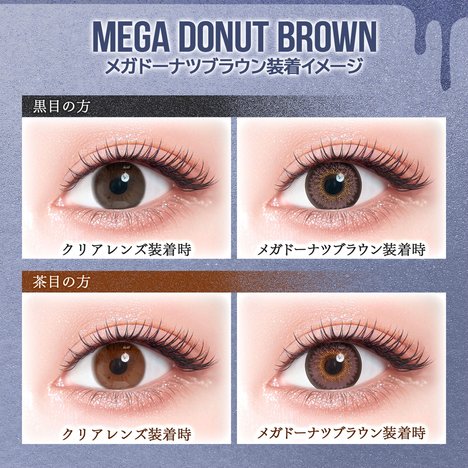 Mega Donut Brown [colors] | 1day Colored Contact Lens - DIA 14.5mm
