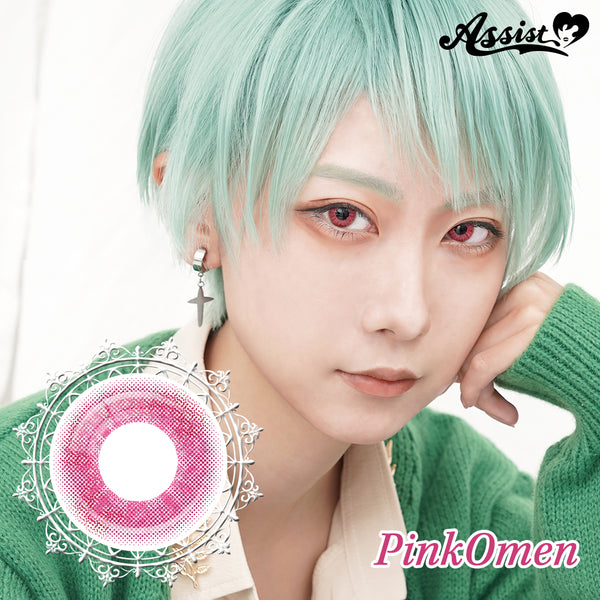 ピンクオーメン [Rolace] | 1dayカラコン - DIA 14.0mm | Push!Color
