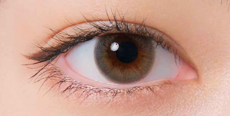カラーコンタクトレンズ、Neo Sight シエルウォーターミント | 1dayを装用した状態の目のアップ画像