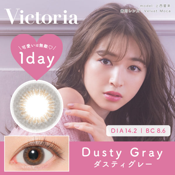 ダスティグレー [Victoria] | 1dayカラコン - DIA 14.2mm | Push!Color